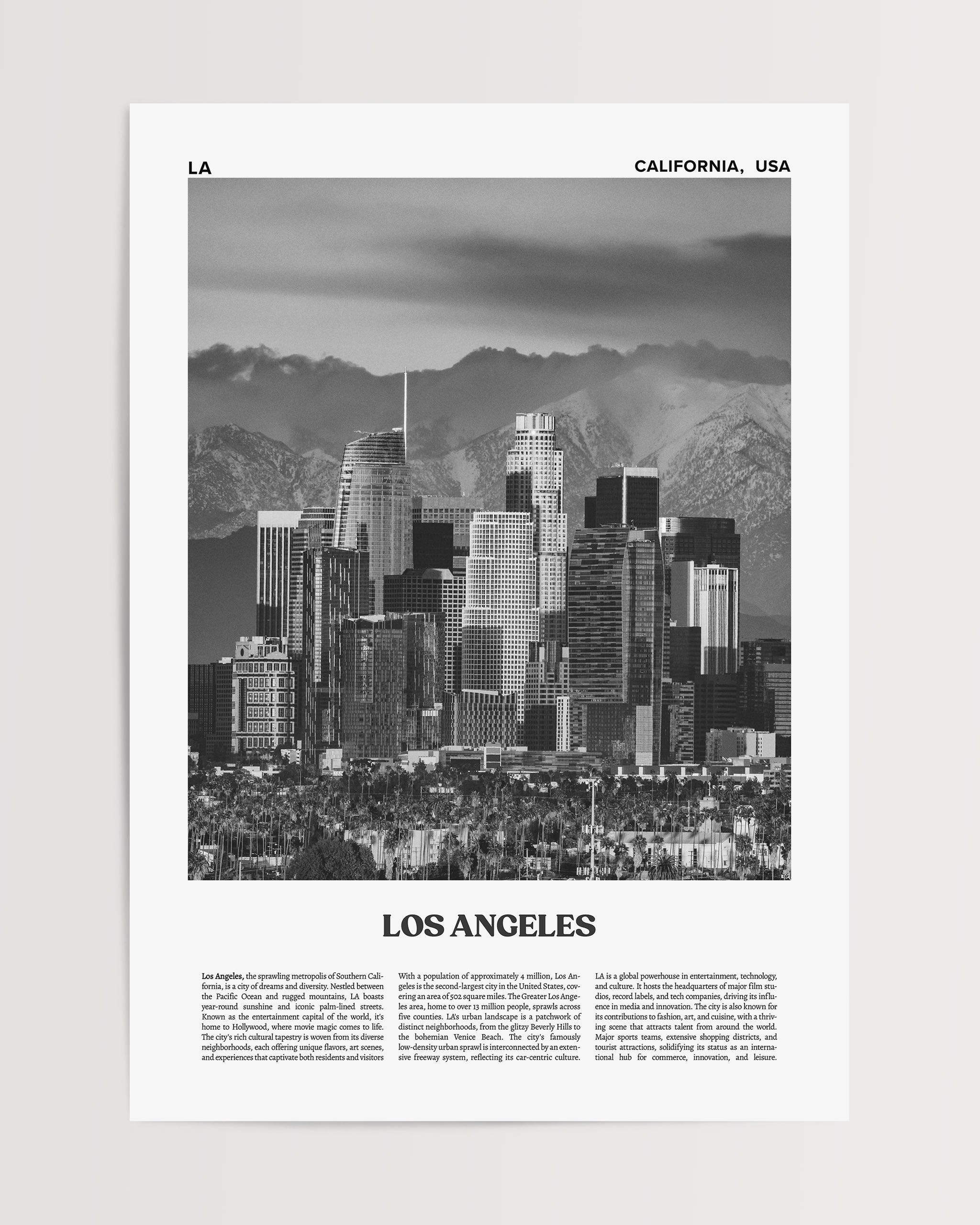 Los Angeles No.2-psoter-wall_art-decor-The Poster Square
